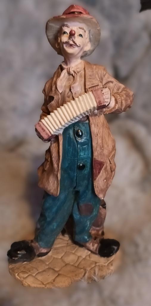 hobo clown met harmonica, Ophalen of Verzenden, Gebruikt, Mens