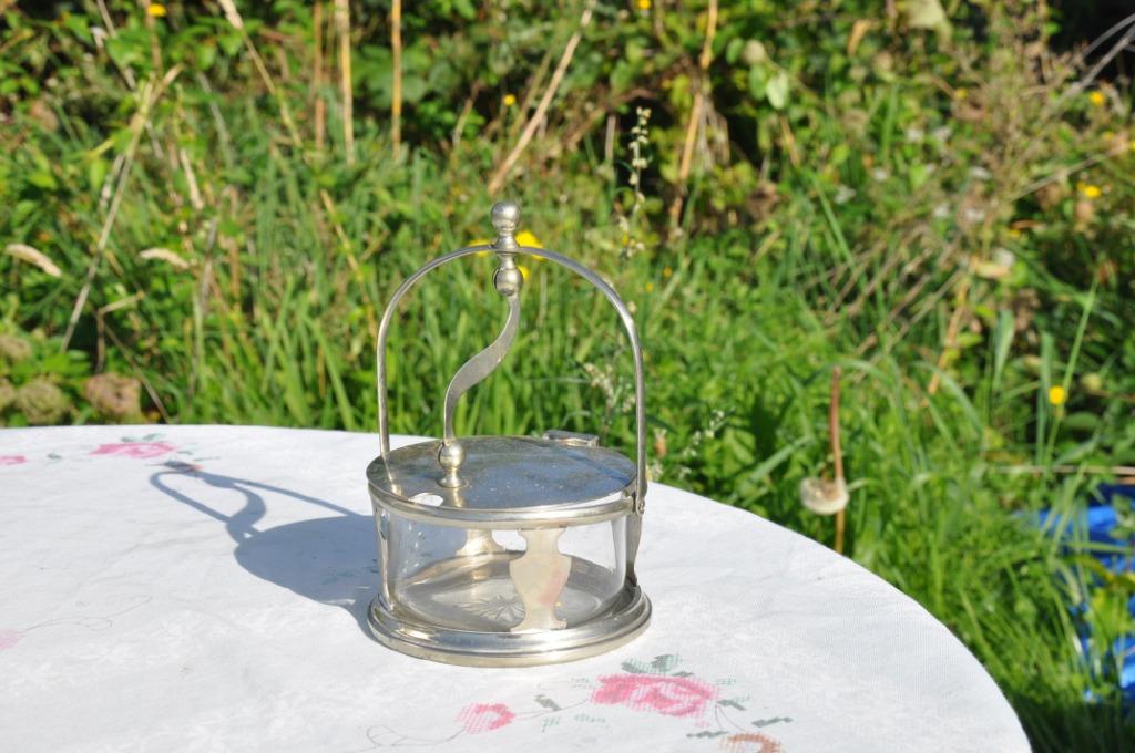 ravier a parmesan metal et verre, Enlèvement ou Envoi