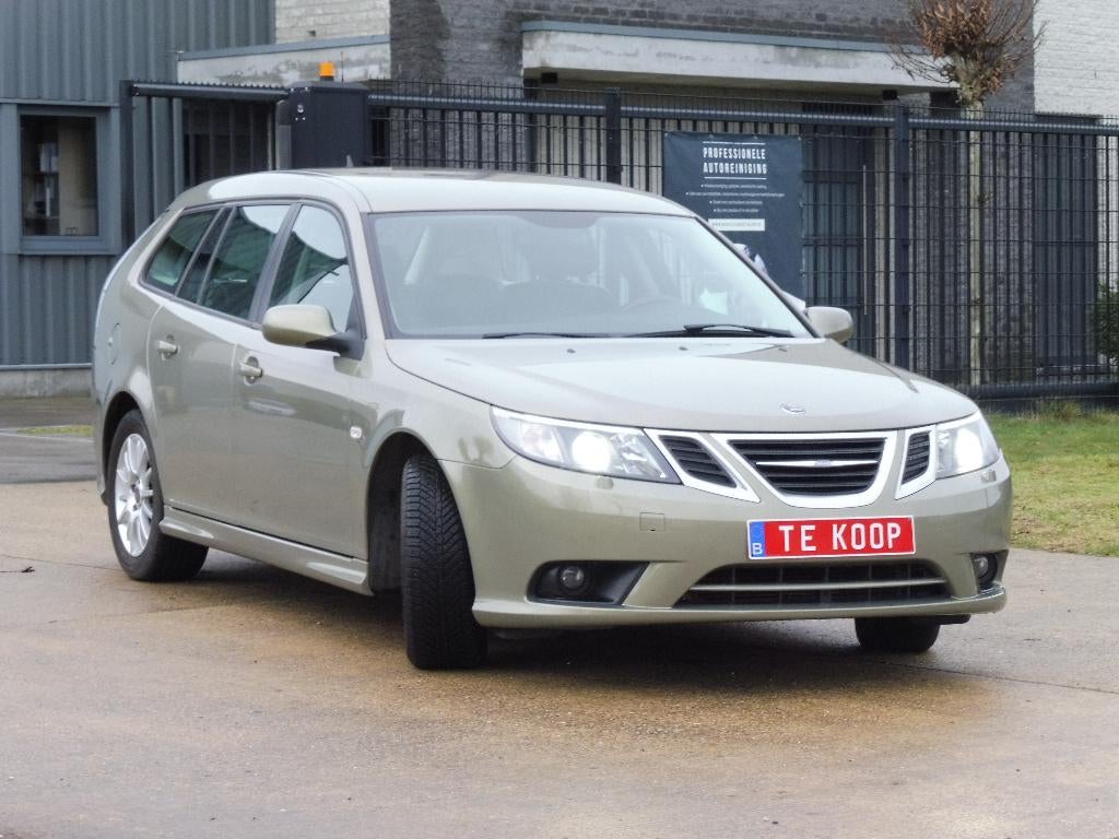 Saab 9-3, 1.9 TiD, 2007, Station, 140000km, Garantie ..., Autos, Saab, Cuir, Achat, Entreprise, Boîte manuelle