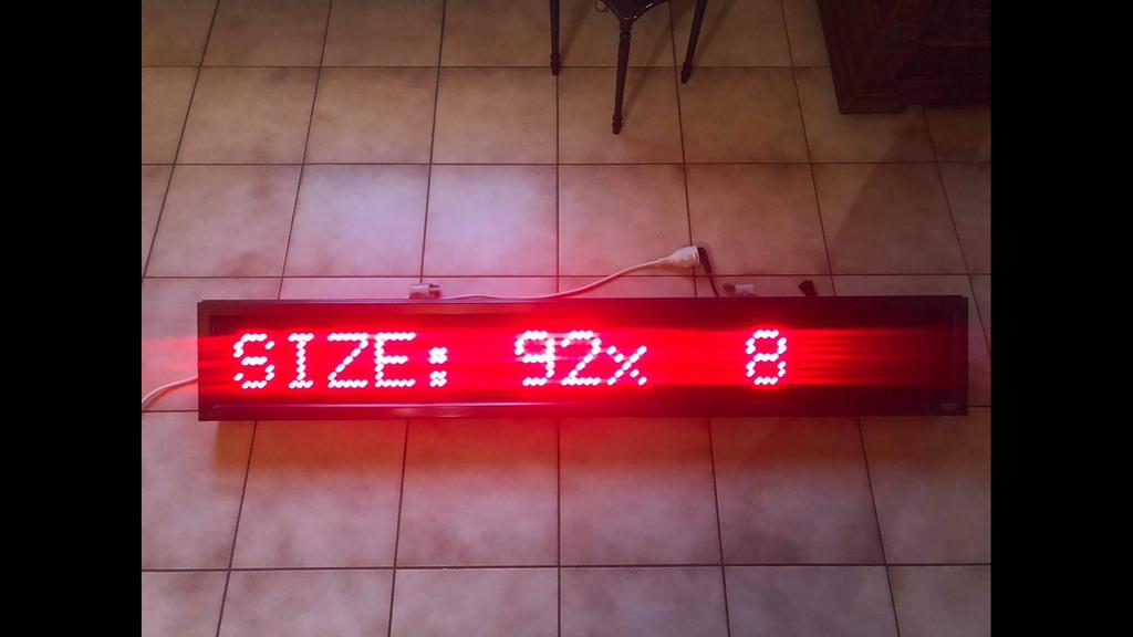 Lichtkrant met Q-lite software, Ophalen, Zo goed als nieuw