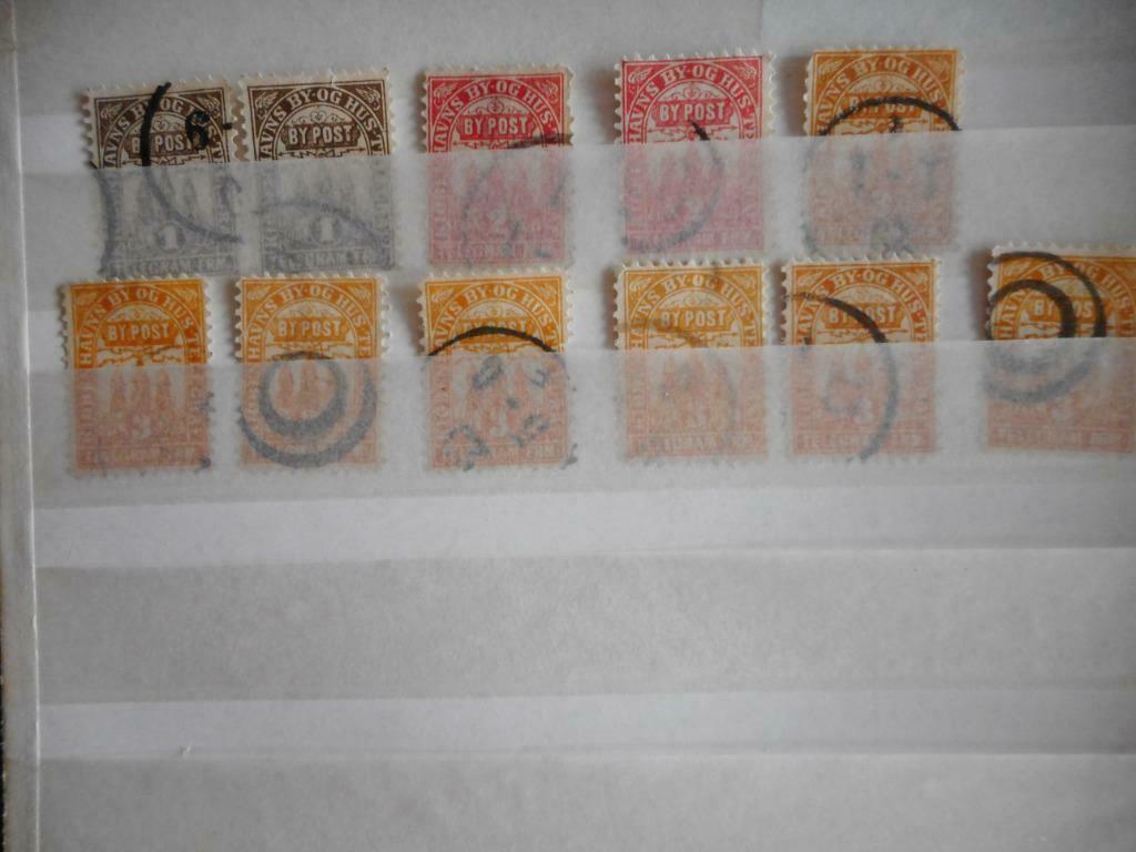 Denemarken 11 zegels Kopenhagen BY POST TELEGRAM FRM, Enlèvement ou Envoi, Danemark, Affranchi