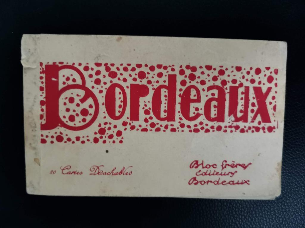oud boekje met 20 oude postkaarten van Bordeaux - Frankrijk, Ophalen of Verzenden, 1940 tot 1960, Frankrijk