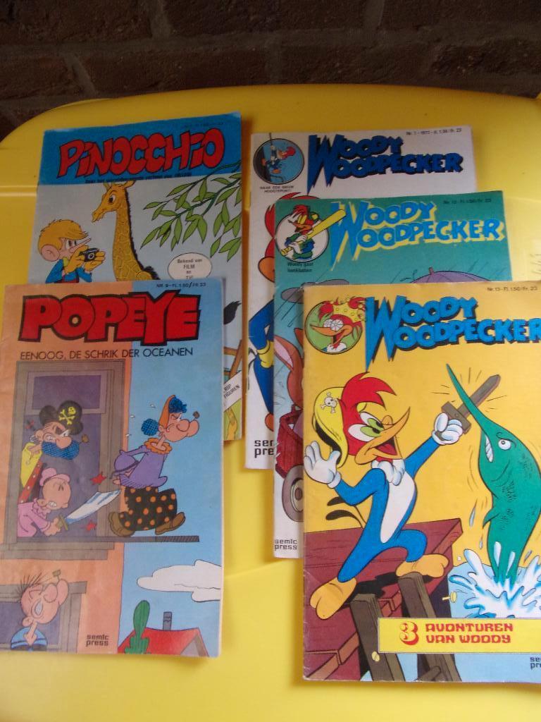 5 Oude strips SEMIC PRESS (1974-1978), Plusieurs BD, Enlèvement ou Envoi, Utilisé