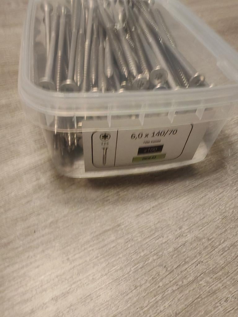 Vis à bois torx inox a2 torx 6x140/70, Bricolage & Construction, Enlèvement ou Envoi, Neuf
