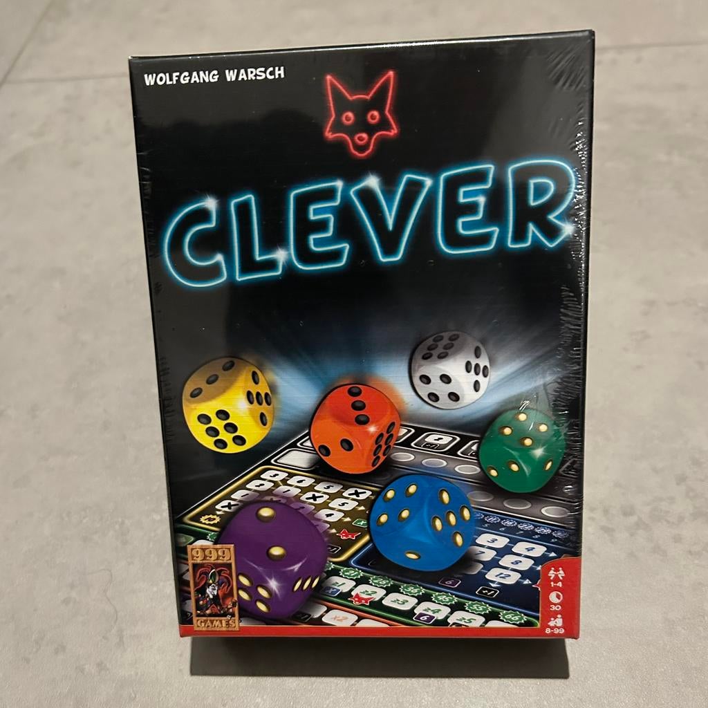 Clever - Dobbelspel, Hobby en Vrije tijd, Een of twee spelers, Ophalen, Nieuw, 999 Games