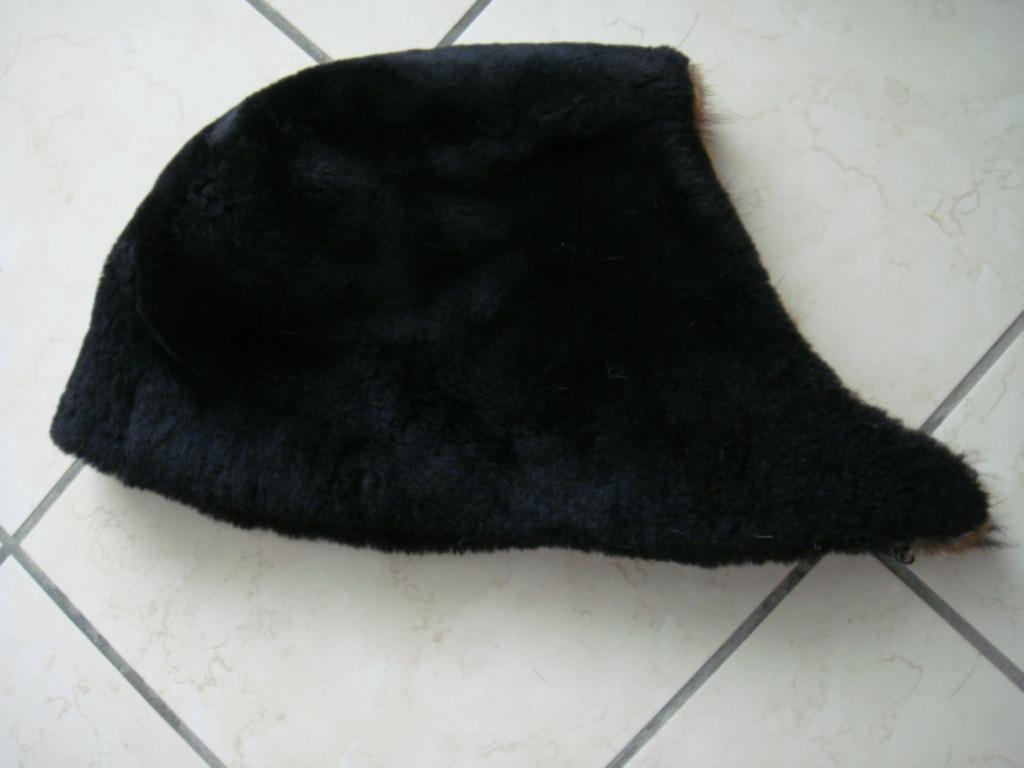 Capuche "Fourrure" noire, Autre, Enlèvement ou Envoi, Porté, Bonnet