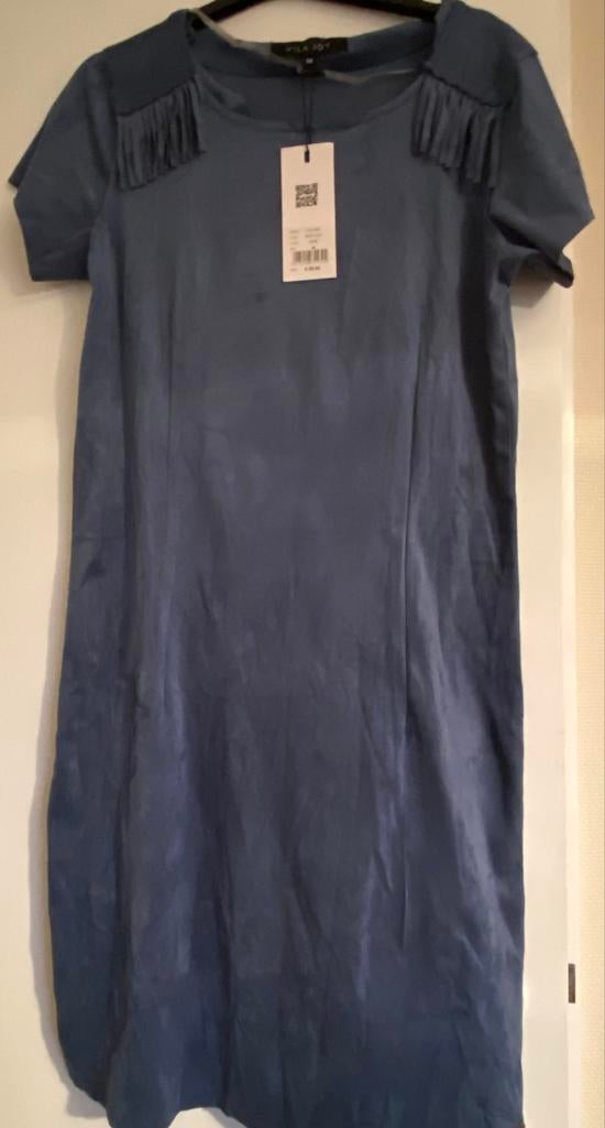 Luchtig zomerkleedje korte mouw, Maat 38/40 (M), Blauw, Nieuw, Ophalen of Verzenden
