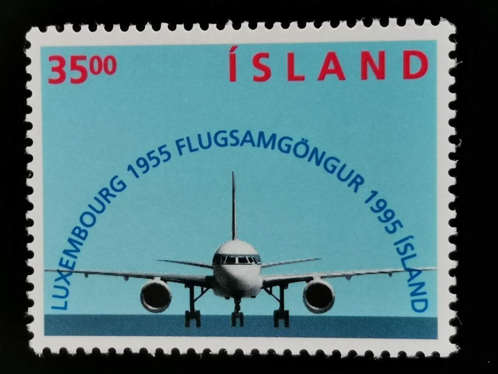 Ijsland 1995 - luchtvaart - vliegtuig - Boeing 757, Ophalen of Verzenden, IJsland