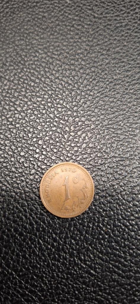 1##    Zimbabwe (Rhodesië) 1 cent 1970, Postzegels en Munten, Munten | Afrika, Ophalen of Verzenden, Zimbabwe