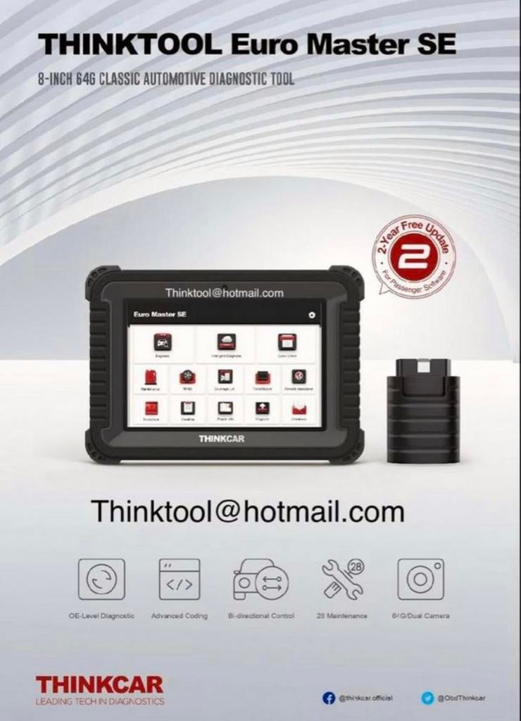 Thinkcar Thinktool Euro Master SE/Platinum S8, Enlèvement ou Envoi