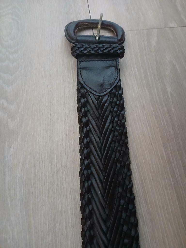 Zwarte gevlochten riem, Ophalen of Verzenden, Nieuw