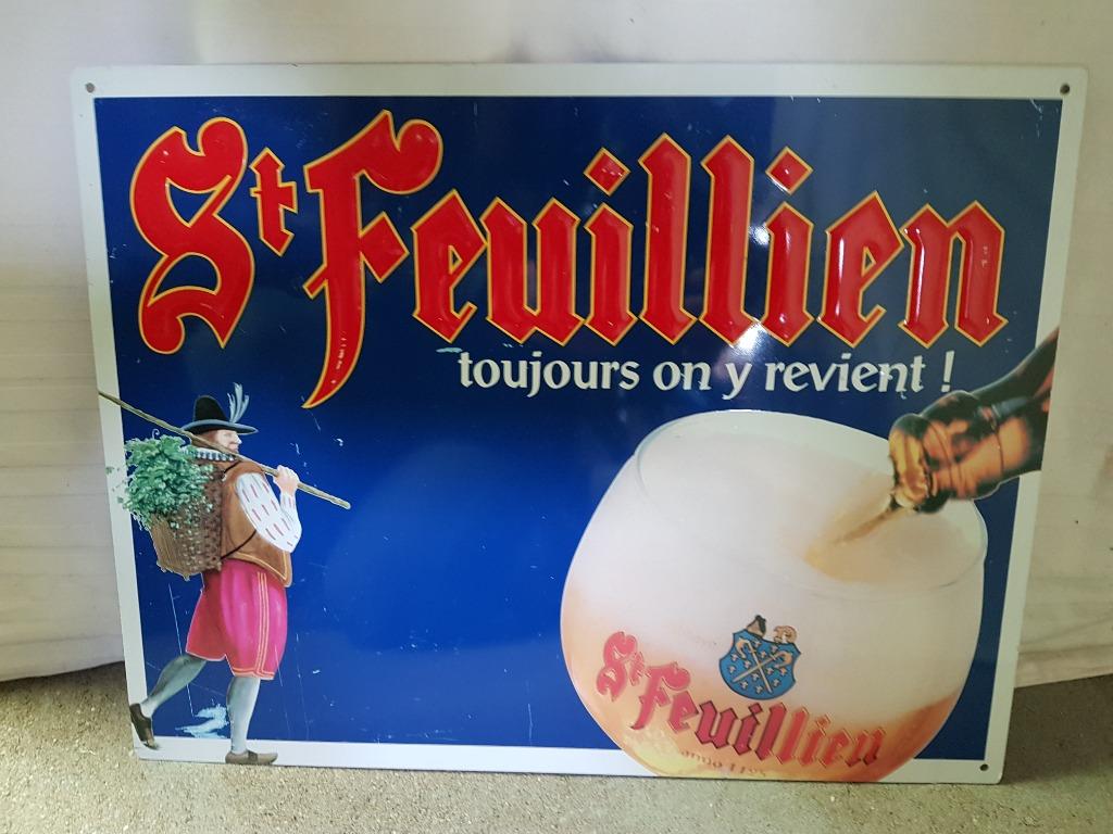 Reclamebord St. Feuillien, Enlèvement, Utilisé, Panneau publicitaire