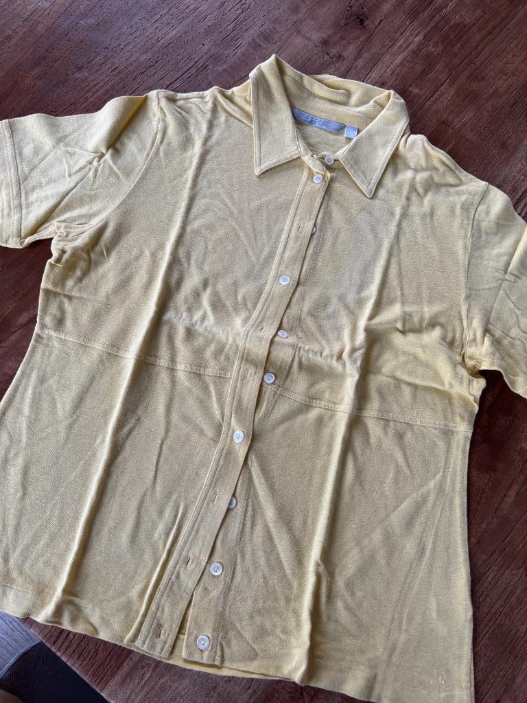 Hemdje vintage maat L, Kleding | Dames, Geel, Maat 42/44 (L), Ophalen of Verzenden, Zo goed als nieuw
