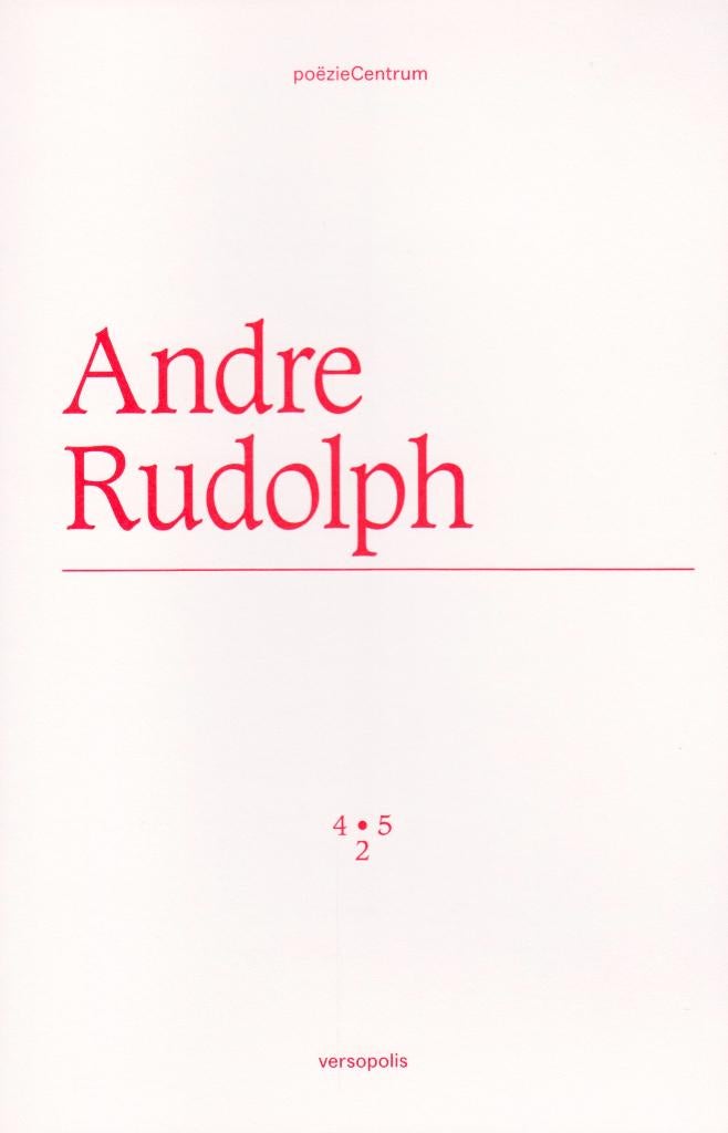 2016 - Andre Rudolph, Boeken, Gedichten en Poëzie, Zo goed als nieuw, Eén auteur, Verzenden