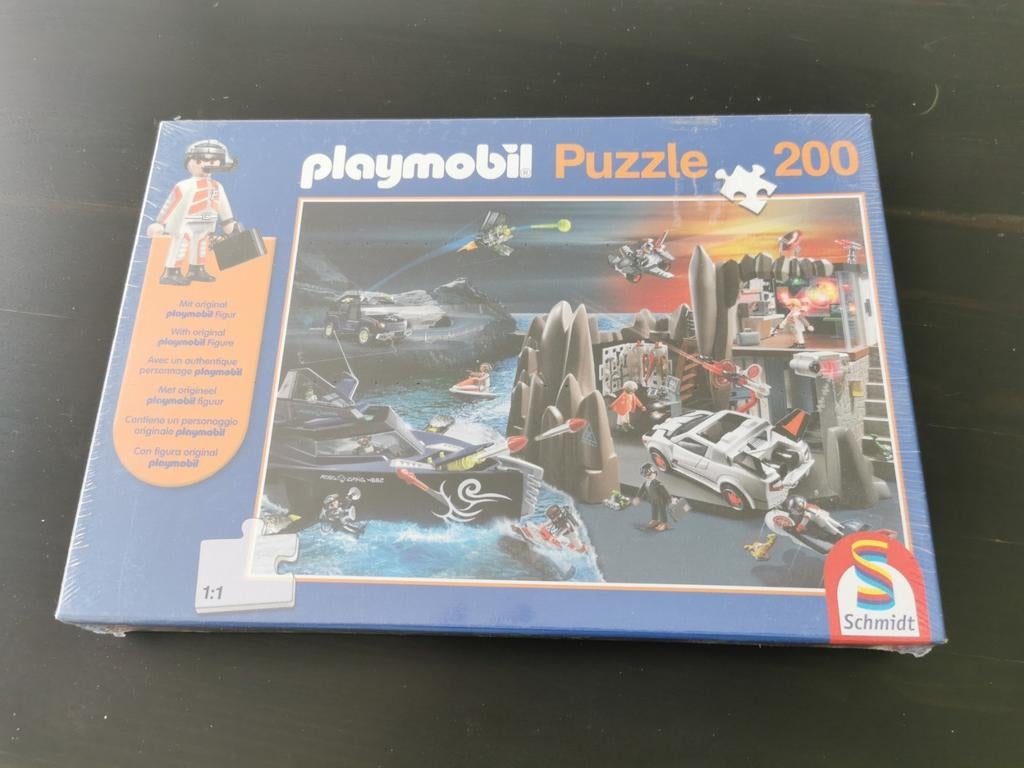 Puzzel 200 stukjes playmobil, Ophalen of Verzenden, Zo goed als nieuw