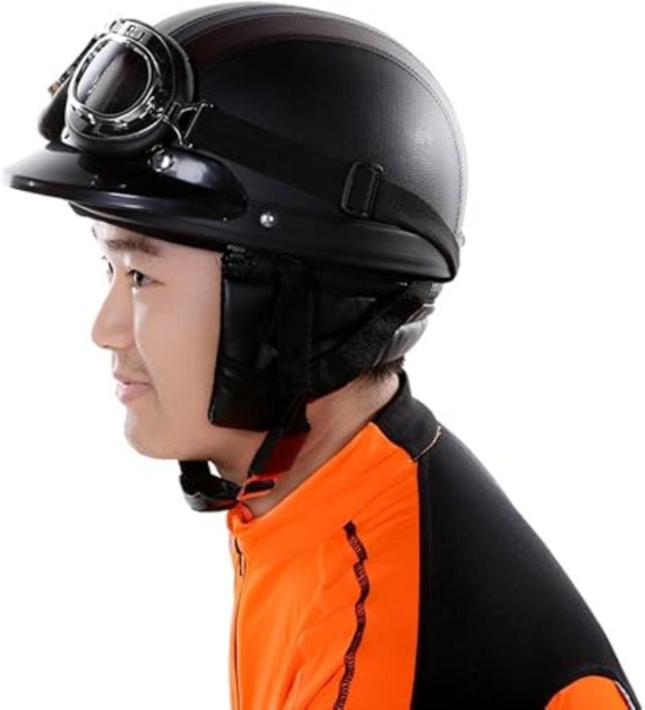 Casque de moto vintage, casque de moto chopper, LIVRAISON GR, Motos, Autres marques, Autres types, Neuf, avec ticket, Hommes