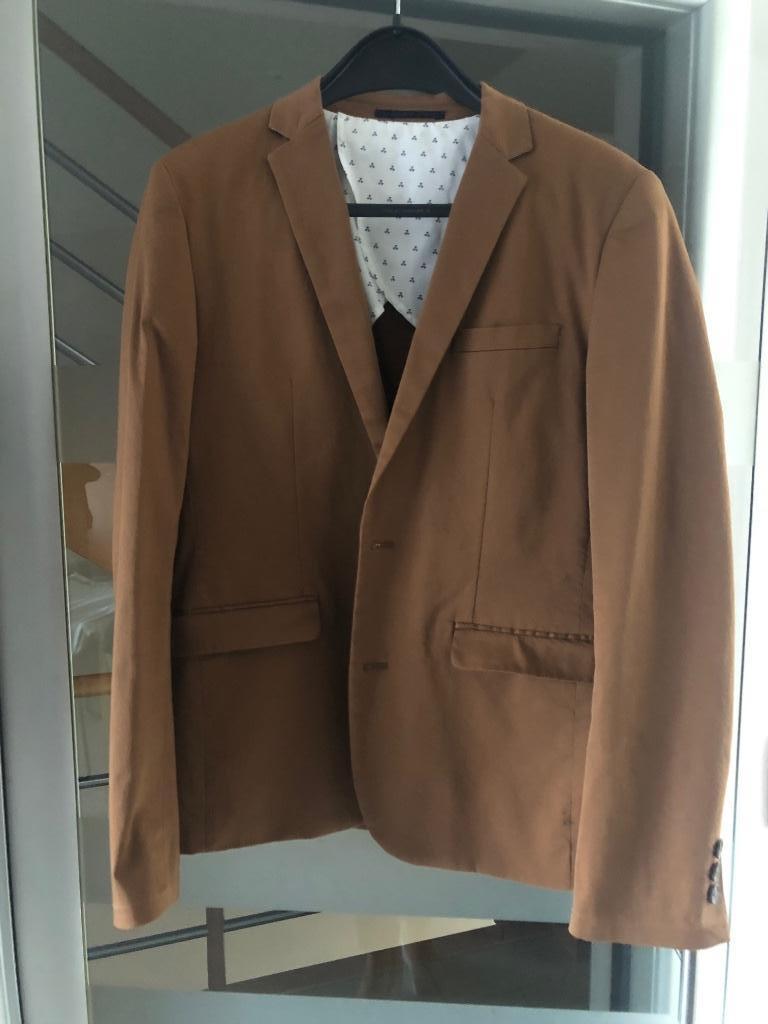 Bruine blazer, kostuumvest maat large merk Jules perfecte st, Jules, Enlèvement ou Envoi, Brun, Taille 52/54 (L)