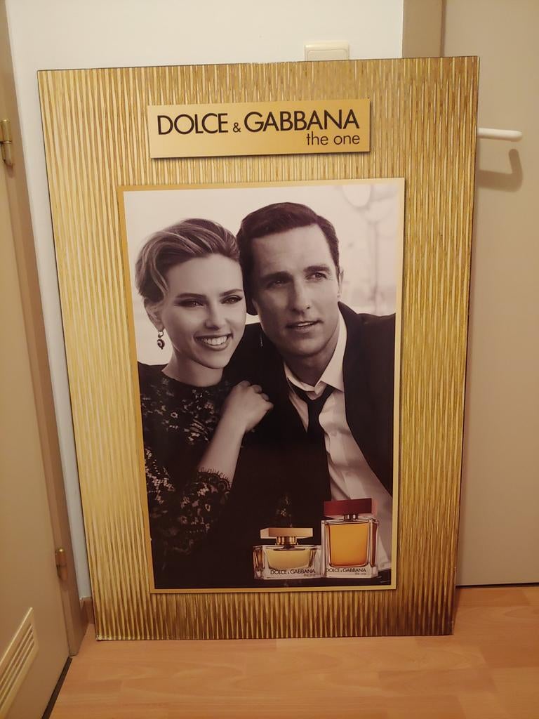 Dolce & Gabbana - groot reclamepaneel, Ophalen, Gebruikt