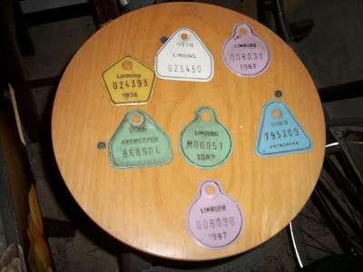 anciennes plaques de vélo, Collections, Rétro, Enlèvement ou Envoi