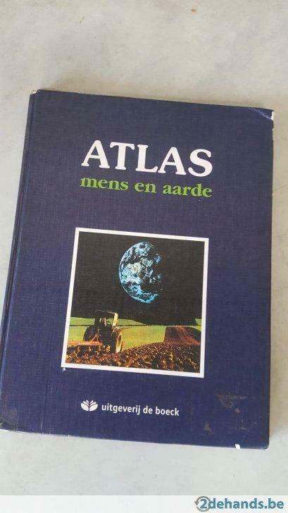 Atlas Mens en Aarde - Uitgeverij De Boeck, Ophalen of Verzenden, Gelezen