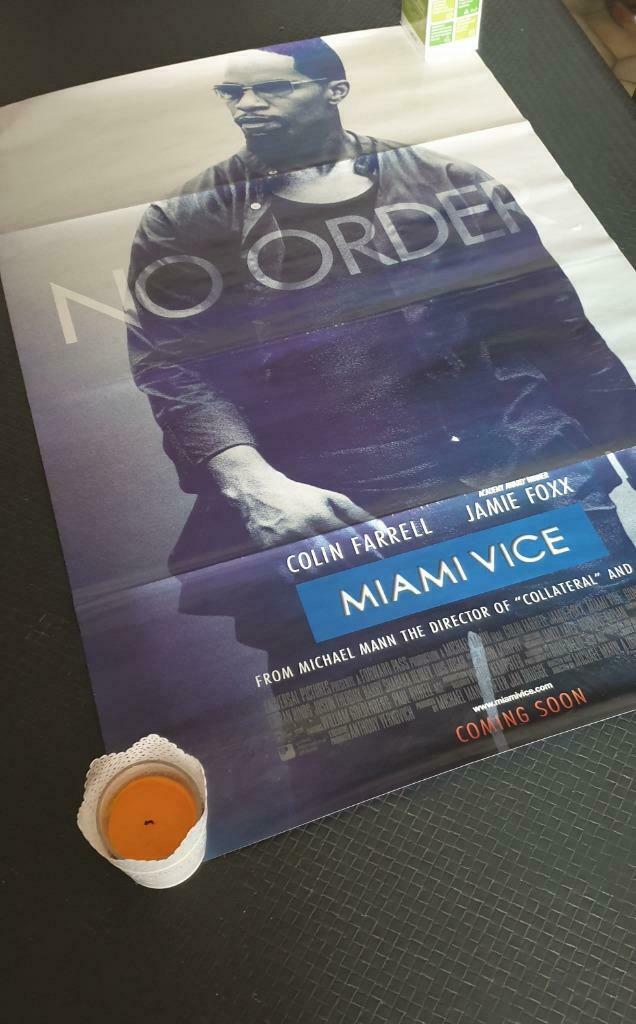 ORIGINALE Affiche/poster MIAMI VICE - 2006, Enlèvement ou Envoi, Rectangulaire vertical, Utilisé, Cinéma et TV