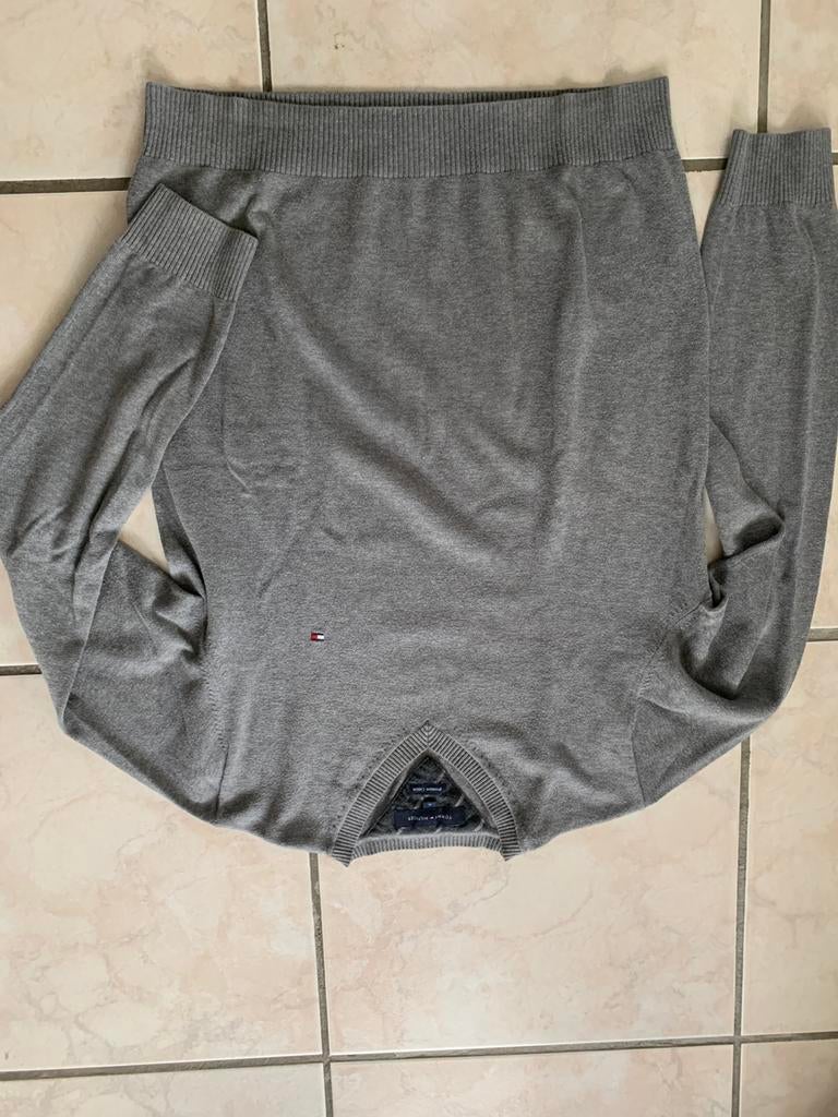 Heren trui pull Tommy Hilfiger M grijs katoen, Enlèvement ou Envoi