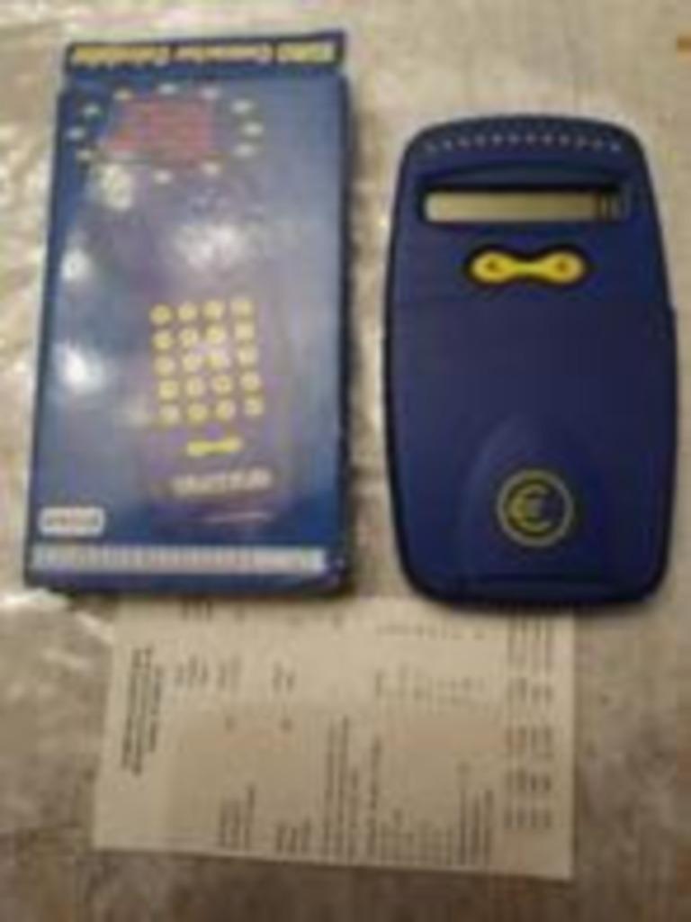 Euro converter calculator, Ophalen of Verzenden, Gebruikt