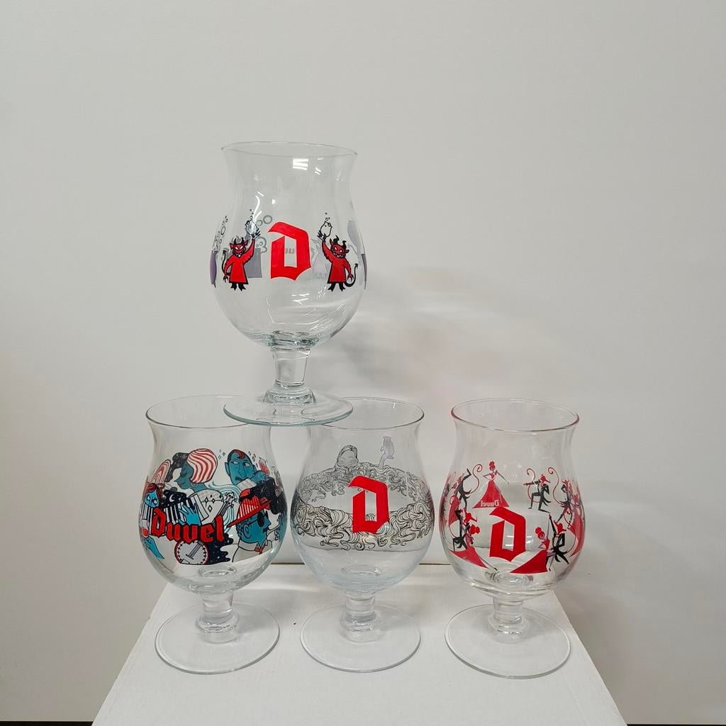 Duvel - Winking Lizard 20,21,24,25, Verzamelen, Ophalen of Verzenden, Zo goed als nieuw, Duvel