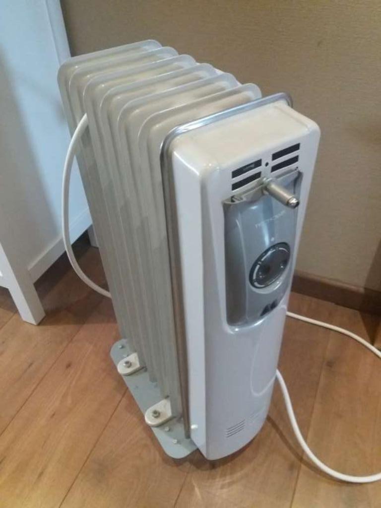 Perfect werkend elektrisch vuurtje op wieltjes -Lange kabel, Ophalen, Zo goed als nieuw, Radiator