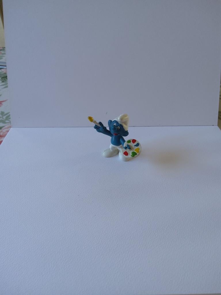 Schtroumpf Peintre, Collections, Enlèvement ou Envoi, Utilisé, Poupée, Figurine ou Peluche
