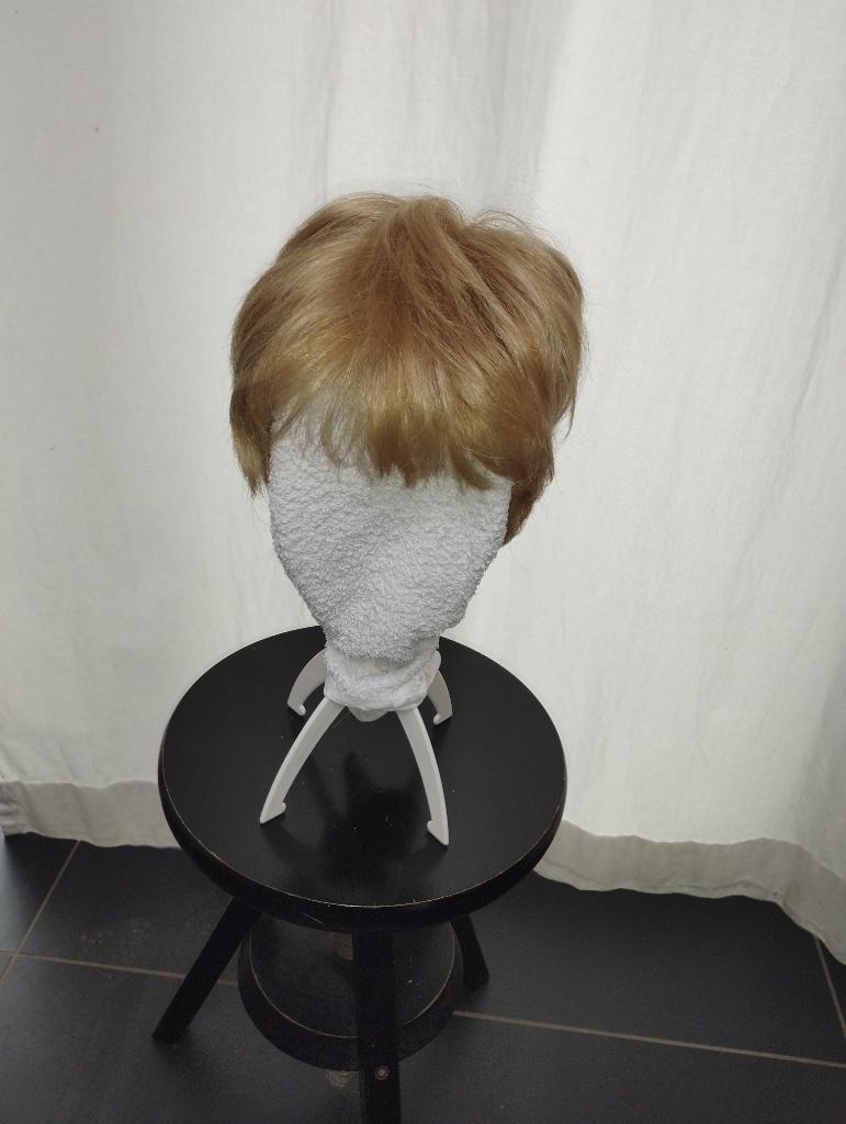 Perruque courte blonde, Enlèvement ou Envoi, Comme neuf, Perruque ou Extension de cheveux