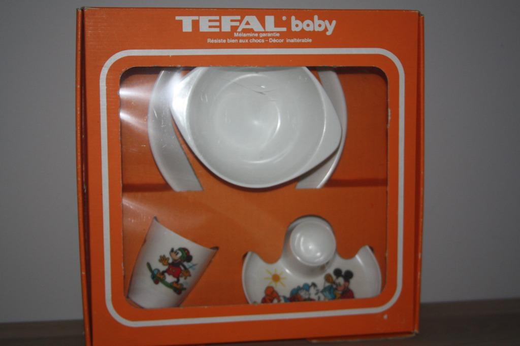 Disney Baby , Melamine breukvast onuitwisbaar Tefal setje, Ophalen of Verzenden, Overige figuren, Zo goed als nieuw, Servies