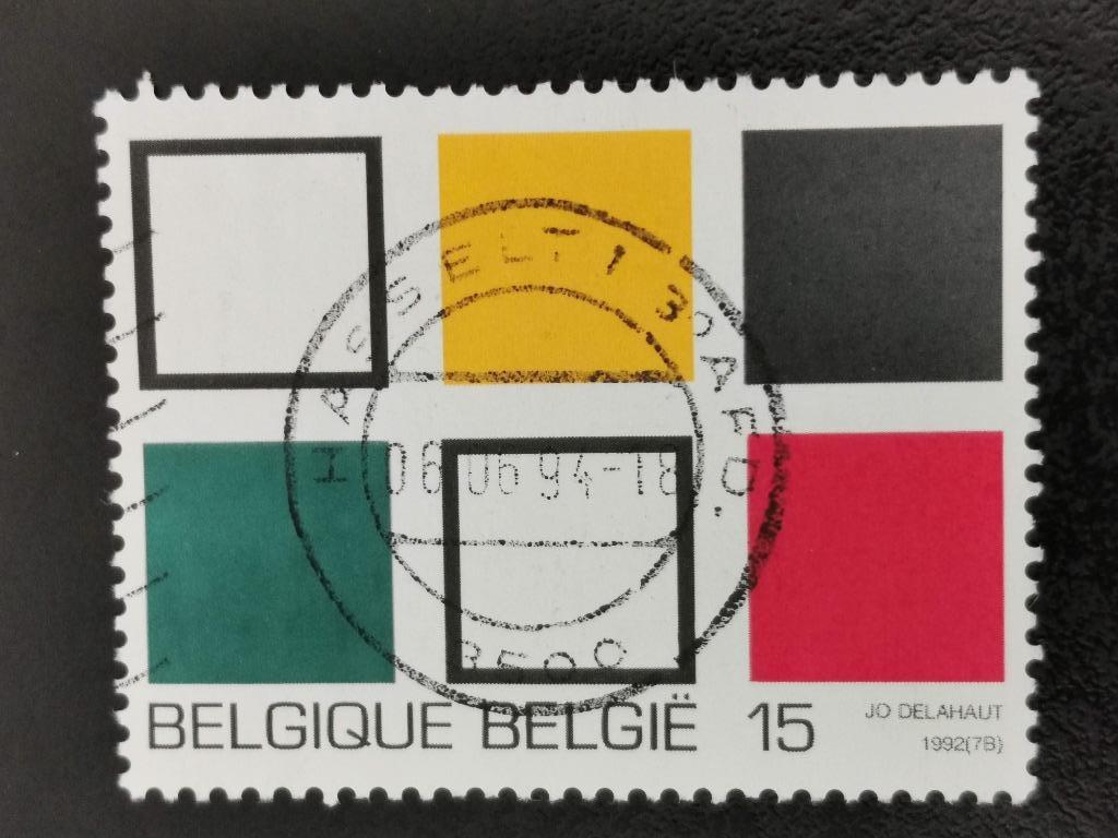 Belgique 1992 - art - Jo Delahaut, Enlèvement ou Envoi, Affranchi, Art