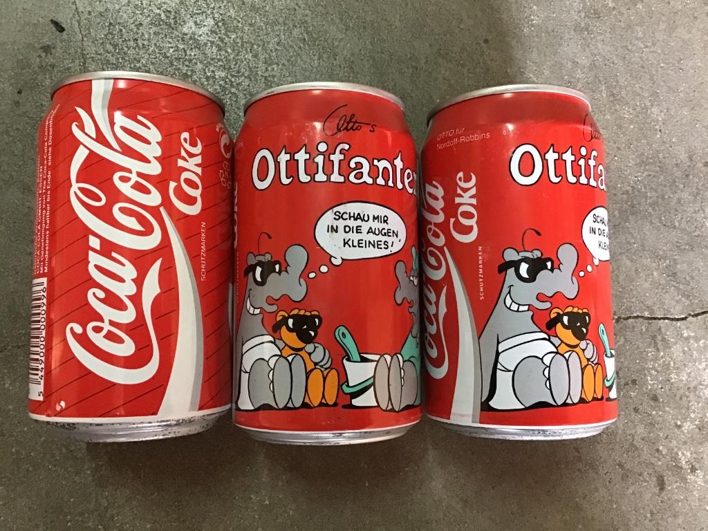 Coca-Cola 2 verschillende Duitse blikjes, Enlèvement ou Envoi, Utilisé, Emballage