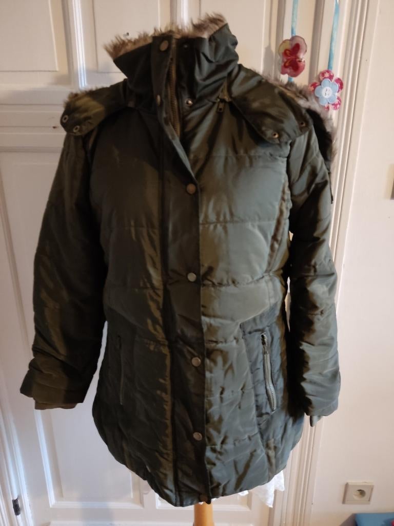 Groene winterjas maat M, Ophalen of Verzenden, Maat 38/40 (M)