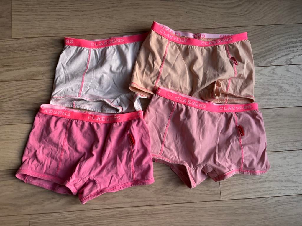 4 roze slipjes Claessens, Claessens, Nacht- of Onderkleding, Gebruikt, Verzenden
