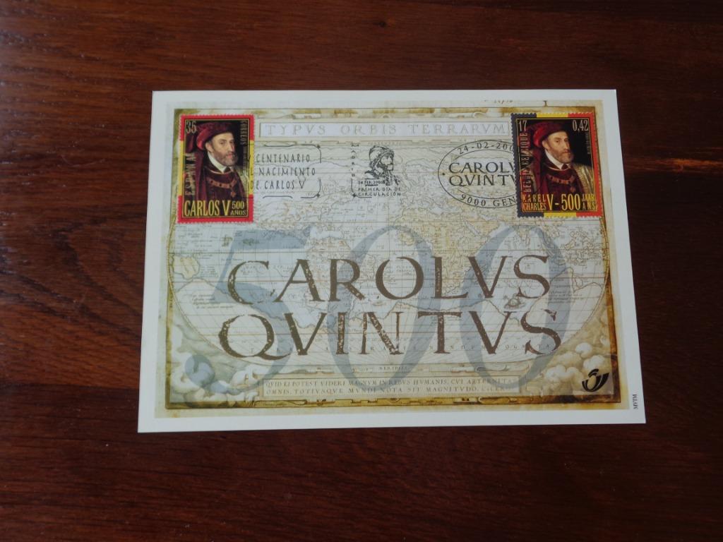1 feuiilet Charles Quint émission commune avec Espagne, Timbres & Monnaies, Enlèvement