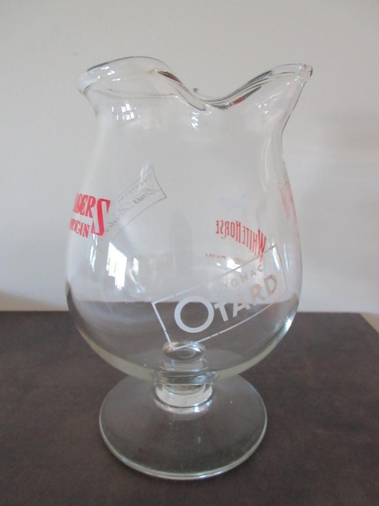 Vintage sixties glas SEAGERS OTARD JPM speciale vorm gieter, Verzamelen, Ophalen