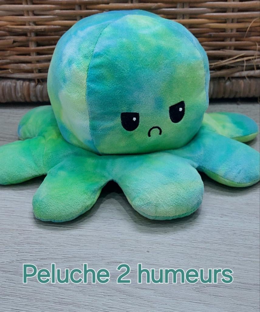 Peluche Pieuvre  - 2 humeurs, Enlèvement ou Envoi, Comme neuf