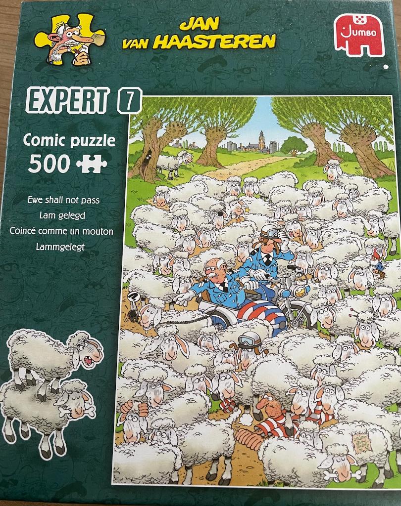 Puzzel Jan Van Haasteren - EXPERT - Lam Gelegd - 500 stukjes, Ophalen of Verzenden, 500 t/m 1500 stukjes, Nieuw, Legpuzzel