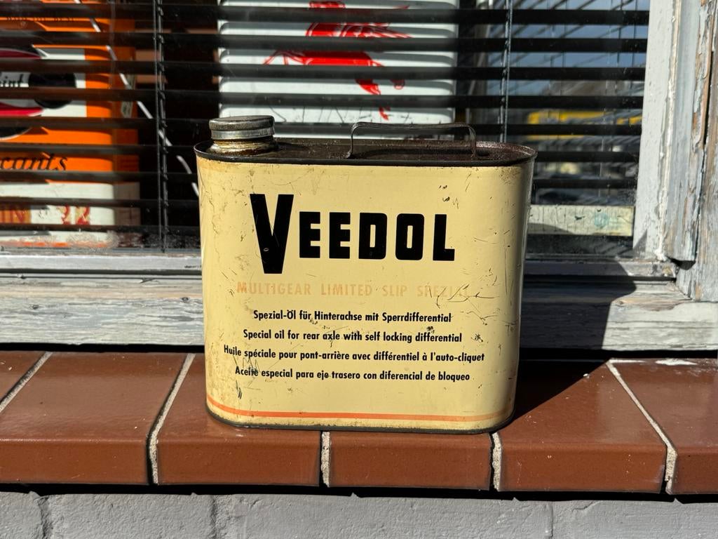Bidon d'huile Veedol, Collections, Marques & Objets publicitaires, Enlèvement ou Envoi, Utilisé, Ustensile