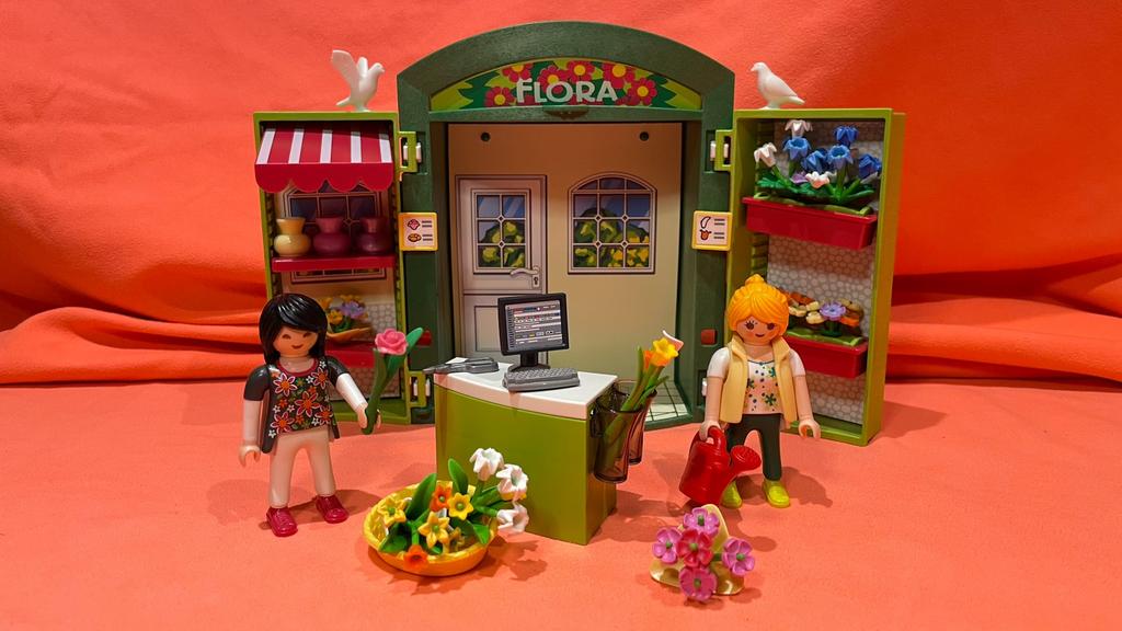 Playmobil 5639 Speelbox Bloemenwinkel, Kinderen en Baby's, Speelgoed | Playmobil, Ophalen of Verzenden, Zo goed als nieuw, Complete set