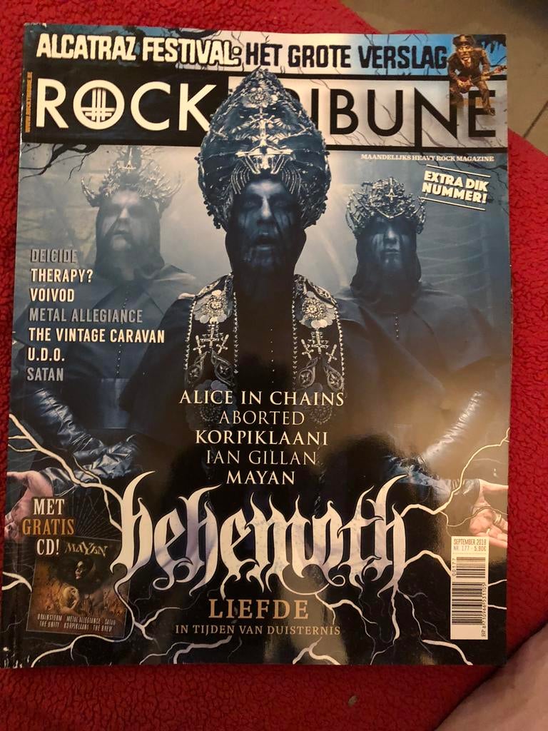 Rock Tribune - nr. 177 - september 2018 Behemoth, Ophalen of Verzenden, Zo goed als nieuw, Muziek, Film of Tv