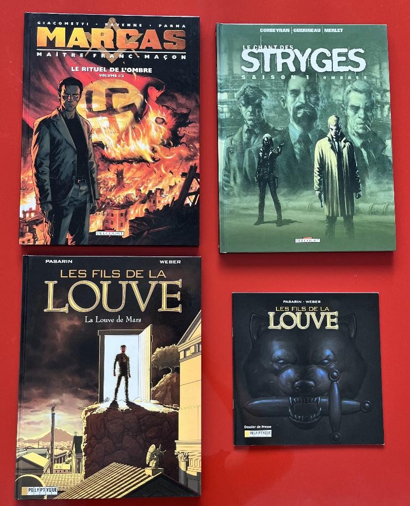 3 albums - Stryges - Marcas - Les fils de la Louve - HC, Plusieurs BD, Enlèvement ou Envoi, Comme neuf