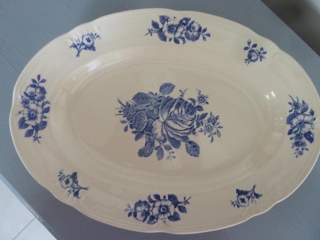 ancien plat ovale Rhodia boch, Antiek en Kunst, Ophalen