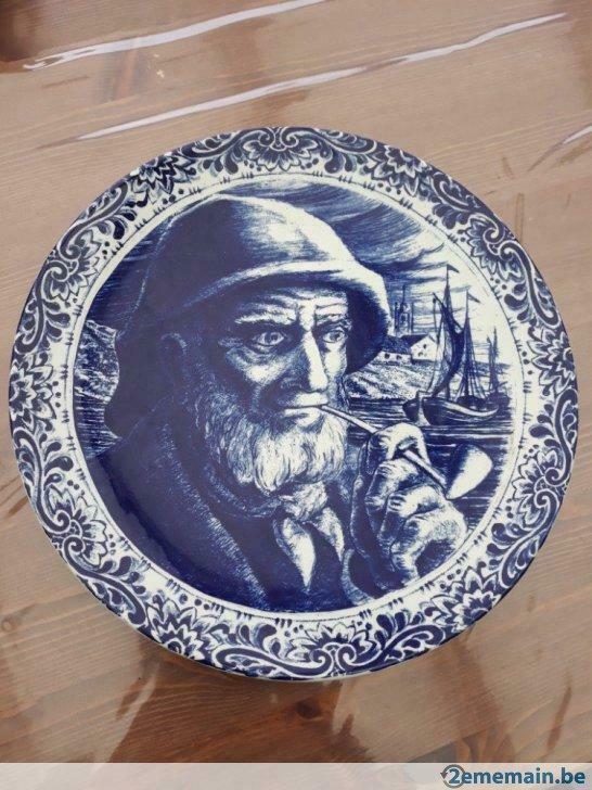Assiette de décoration Boch La Louvière, Antiek en Kunst, Curiosa en Brocante
