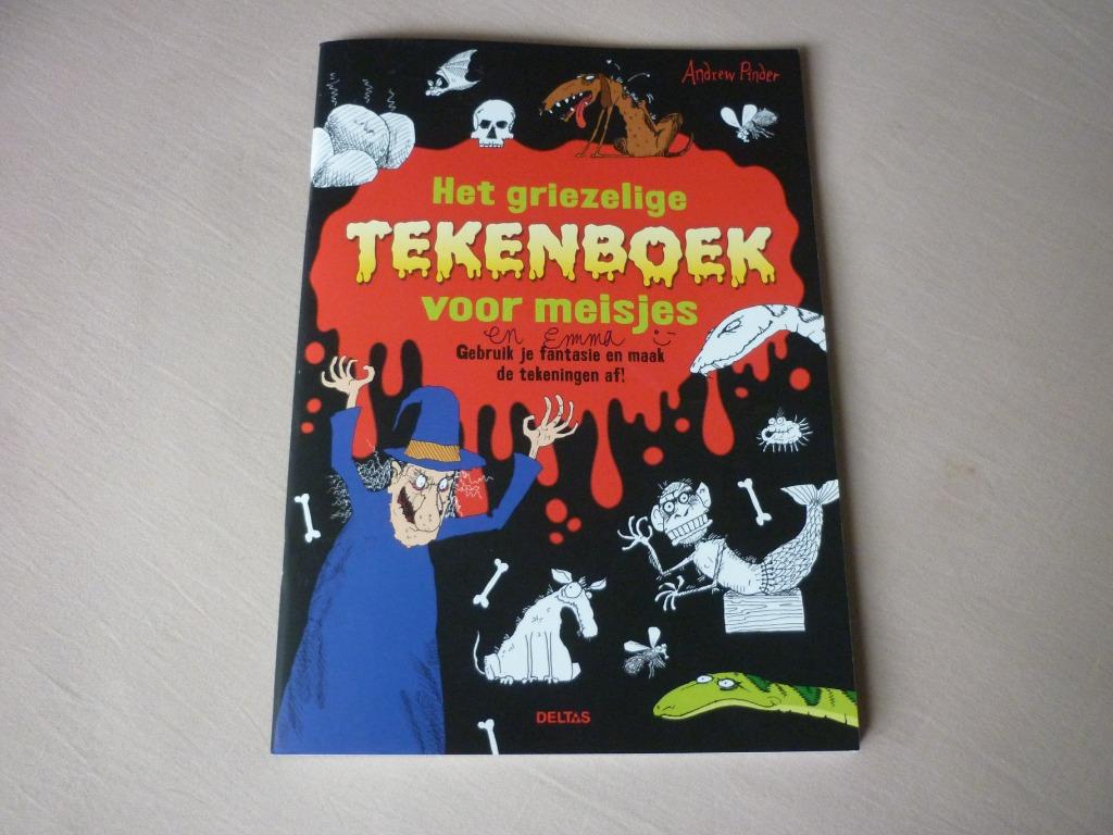Het Griezelige Tekenboek voor meisjes - Andrew Pinder, Ophalen of Verzenden, Nieuw, Knutselen