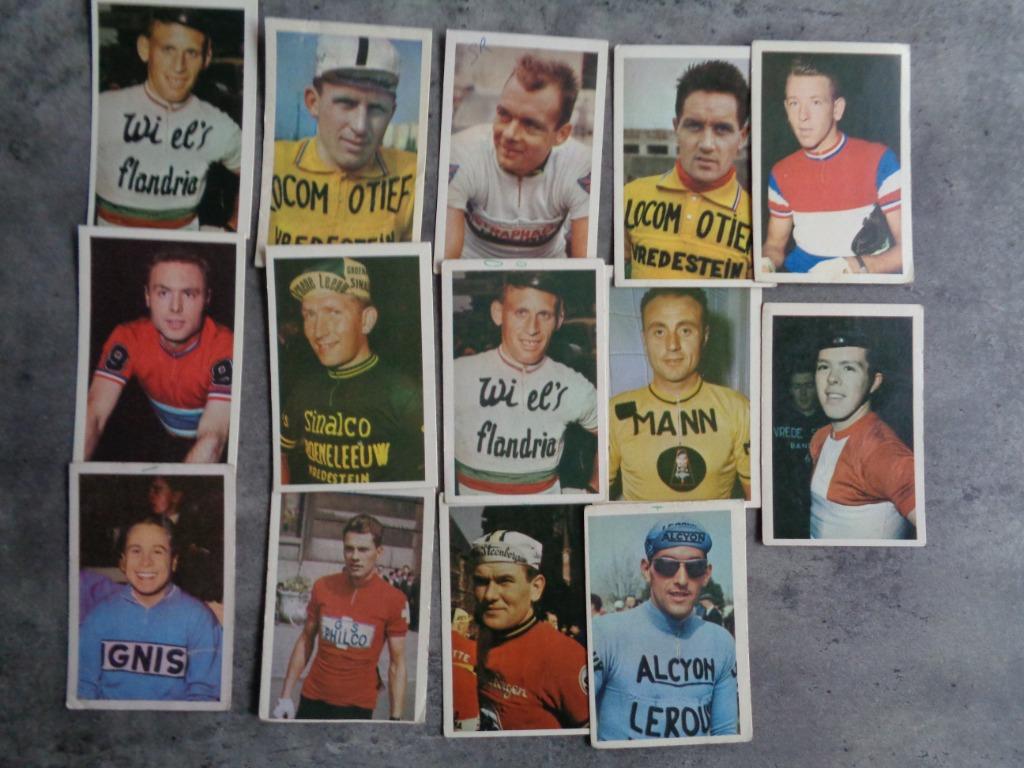 WIELRENNERS KAARTEN SERIE VELO EIND JAREN 50 BEGIN 60   14X, Ophalen of Verzenden