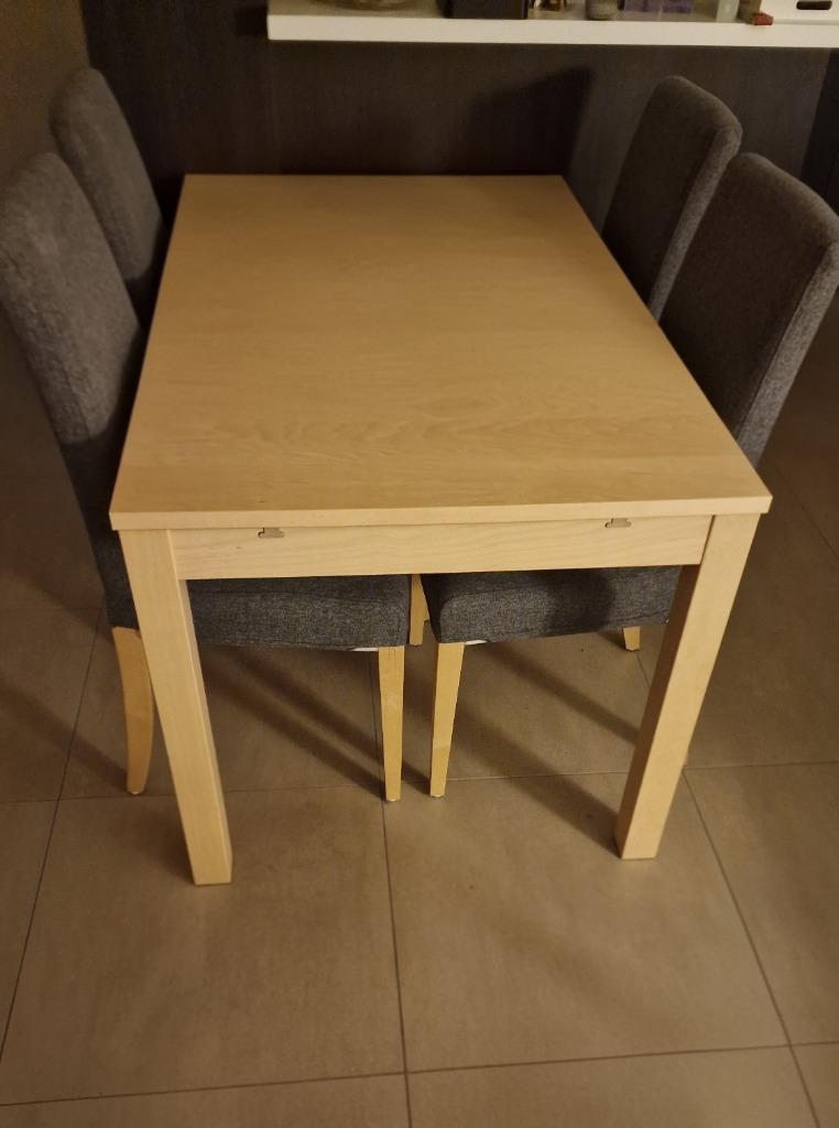 uitschuifbare eettafel 140/180 x84 beuk, Huis en Inrichting, Tafels | Eettafels, Ophalen, Zo goed als nieuw