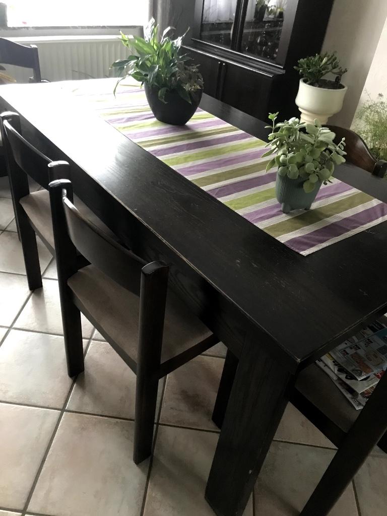 Table salle à manger (rallonge) + 6 chaises, Maison & Meubles, Tables | Tables à manger, Utilisé, 150 à 200 cm, 50 à 100 cm, Cinq personnes ou plus
